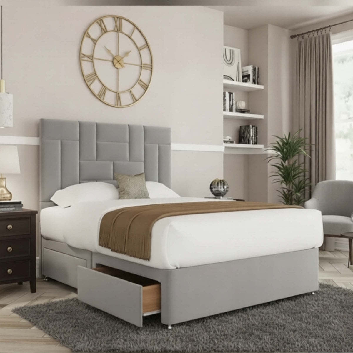 Havana Divan Bed With Stylish Headboard