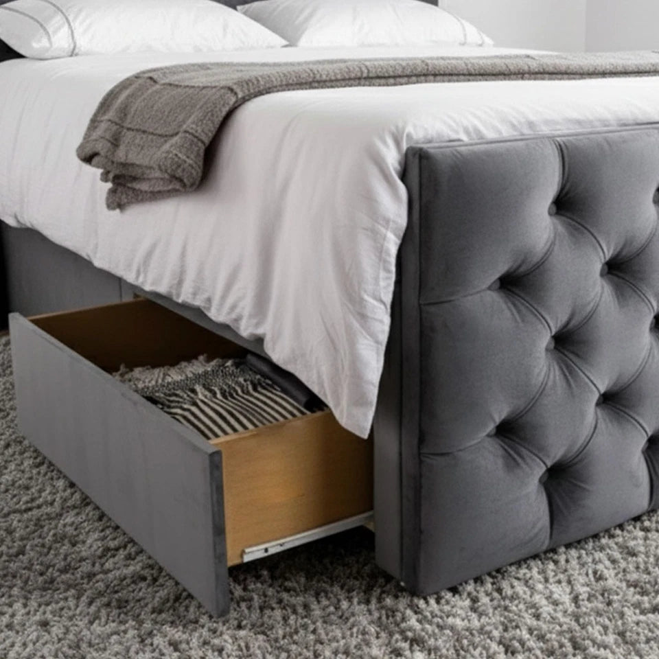 Zoi Winged Divan Bed Frame