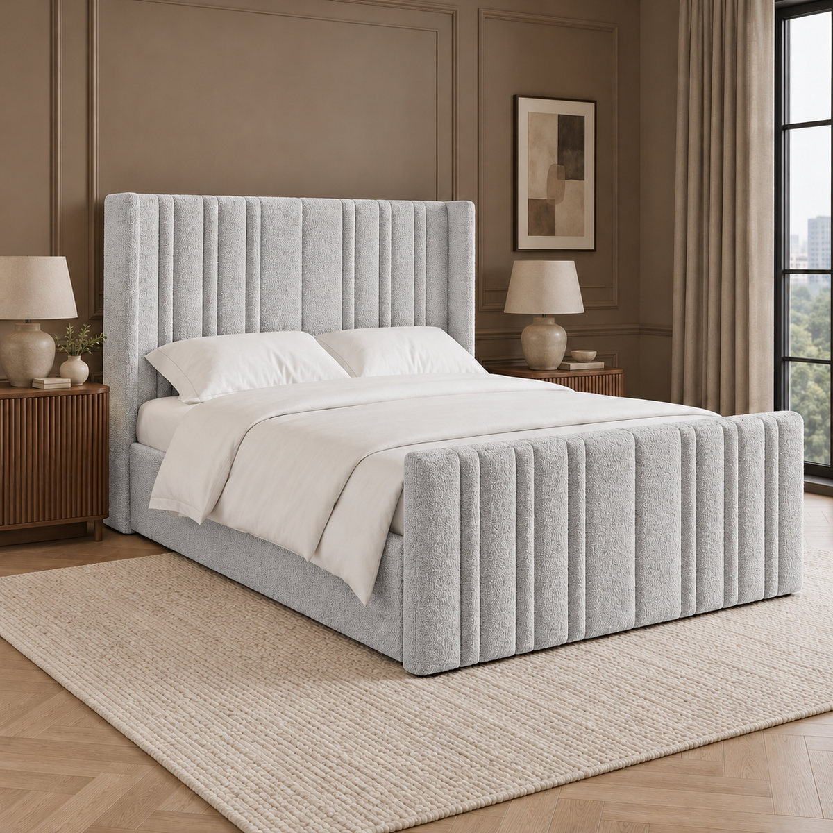 Grimsby Boucle Bed Frame