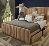Manhattan Divan Bed Frame in Plush Velvet