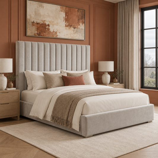 Colchester Upholstered Panel Bed Frame