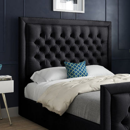 Lama Chesterfield Bed Frame with Bumper Bar