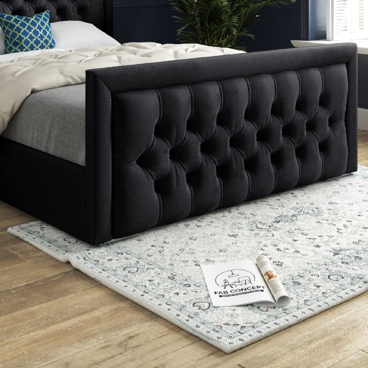Lama Chesterfield Bed Frame with Bumper Bar