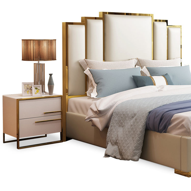 Lancer Steps Art Deco Bed In Luxury Plush Velvet Fabric