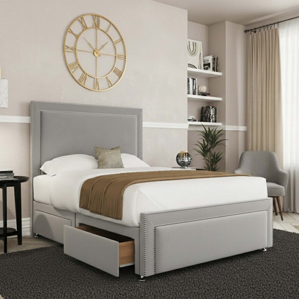 Brasilia Plain Divan Bed With Bumper Bar