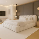 Malti Mini Ambassador Bed in Boucle Fabric