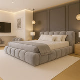 Malti Mini Ambassador Bed in Boucle Fabric