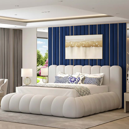 Nelson Cream Boucle Bed Frame