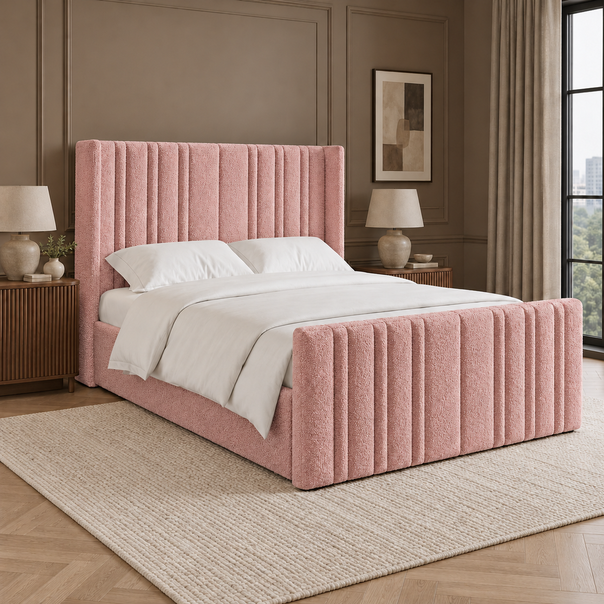 Grimsby Boucle Bed Frame