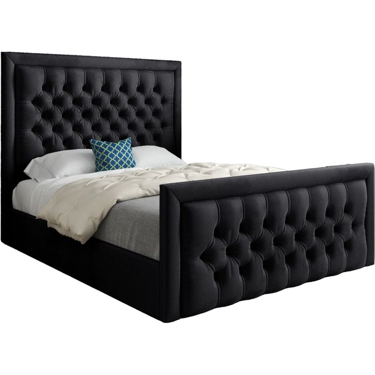 Lama Chesterfield Bed Frame with Bumper Bar