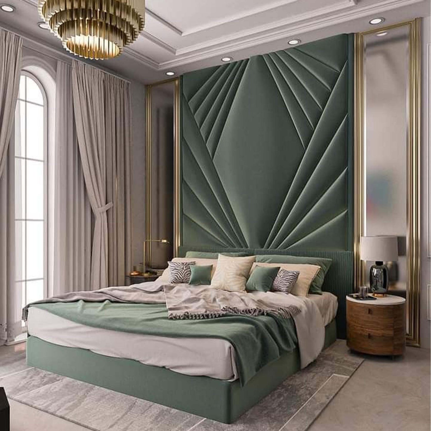 Dior High End Bed Frame With Designer Headboard