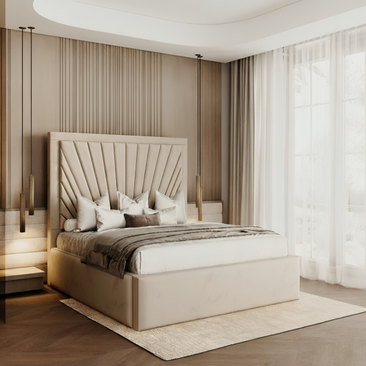 Paris Sunshine Upholstered Bed Frame