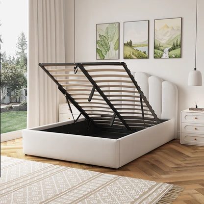 Ranson Panel Style Kids Bed in Boucle Fabric
