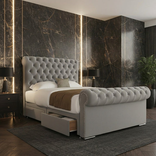 Emma Sleigh Divan Bed Frame