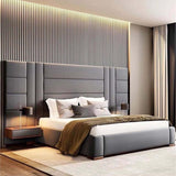 Tulip Tiles Bed Frame in Plush Velvet Fabric