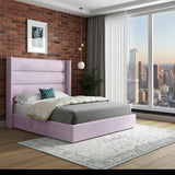 Oslo Winged Bed Frame With Horizontal Panel Headboard